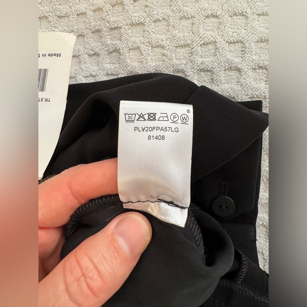 🆕 Louis Vuitton Uniforms Trouser Straight Leg Pants in Black EU 32 US 0 XXS - Picture 11 of 15